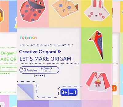 Driedimensionaal origamipapier voor kinderen